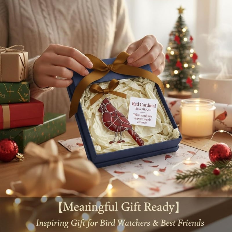 🔥LAST DAY 60% OFF🔥 Handmade Sea Glass Bird Ornament