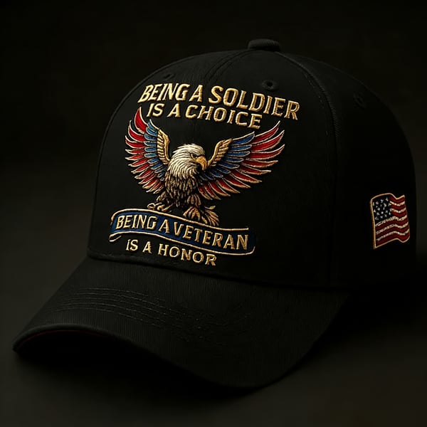 🔥𝑳𝑨𝑺𝑻 𝑫𝑨𝒀 𝟒𝟗% 𝑶𝑭𝑭 -🦅 “Being a Soldier, Being a Veteran” Commemorative Cap✨(Breathable & Lightweight Comfort & Unisex Fit)