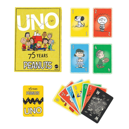UNO Peanuts Peanuts Card Deck 75th Anniversary  Edition