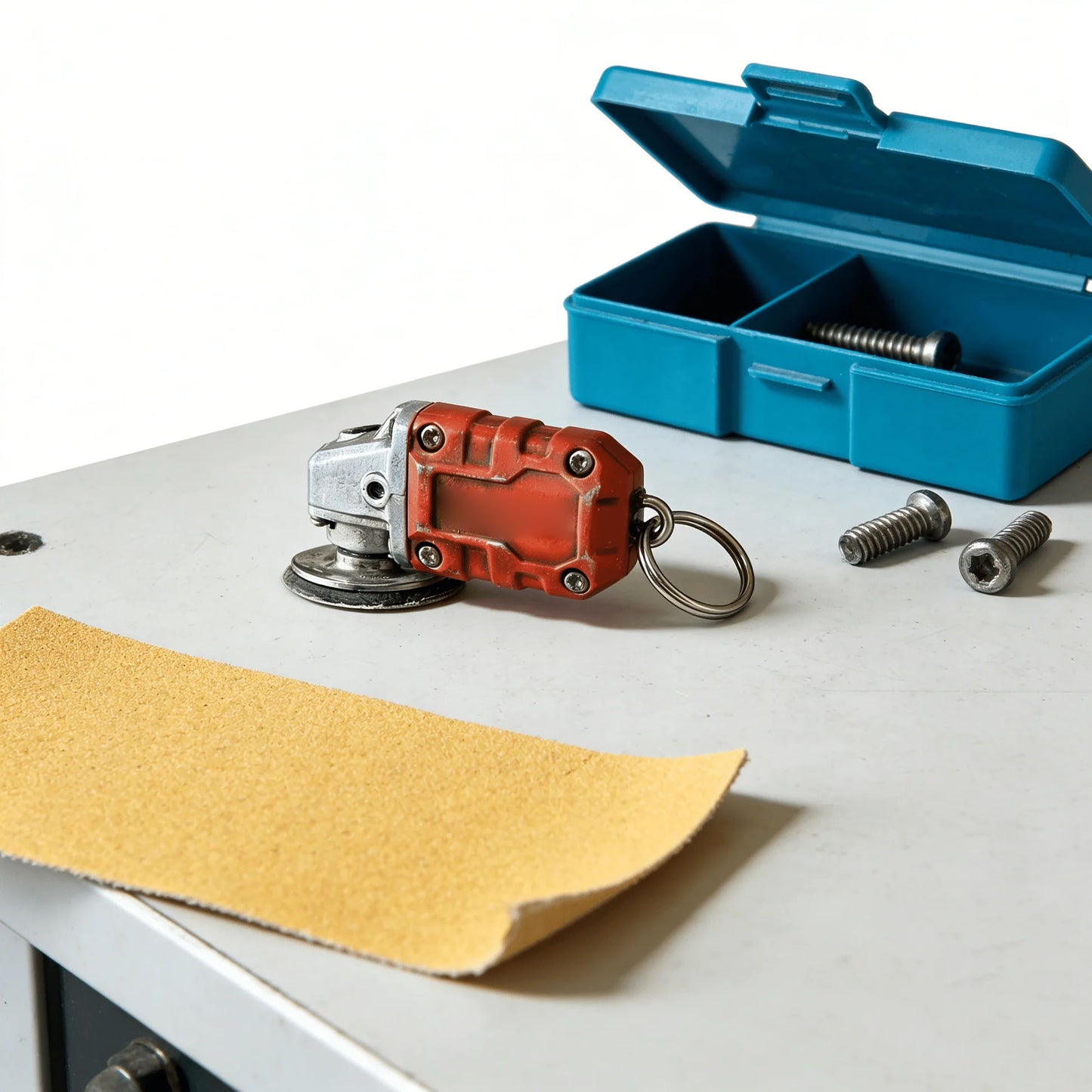 🔥𝑳𝑨𝑺𝑻 𝑫𝑨𝒀 𝟒𝟗% 𝑶𝑭𝑭 - 🛠️ 2-in-1 Mini Grinder Keychain | Portable Makita-Inspired Tool & Key Ring