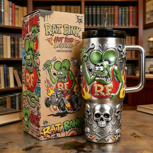 🔥 Rat Fink Garage Edition Tumbler&Limited Edition Garage Style—The Ultimate Gift for Car Guys