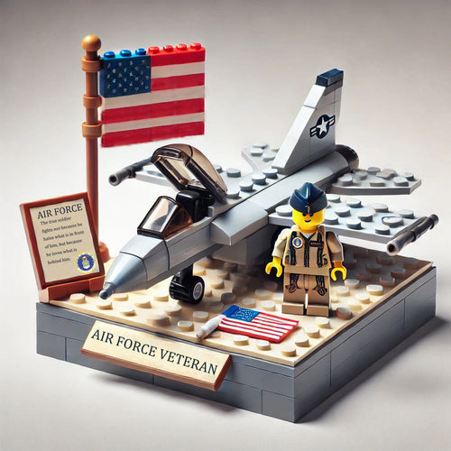 U.S. Military 250th Anniversary Patriotic Building Blocks - 100% Made in the USA