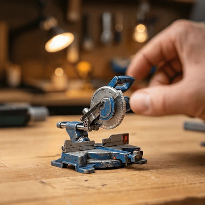 🔥𝑳𝑨𝑺𝑻 𝑫𝑨𝒀 𝟒𝟗% 𝑶𝑭𝑭 - 🛠️ 2-in-1 Mini Mitre Saw Keychain: Portable Cutting Tool + Collector's Item for Tool Enthusiasts