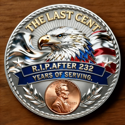 🏆Flash Sale 60% OFF - The Last Cent Commemorative Coin - Smooth version