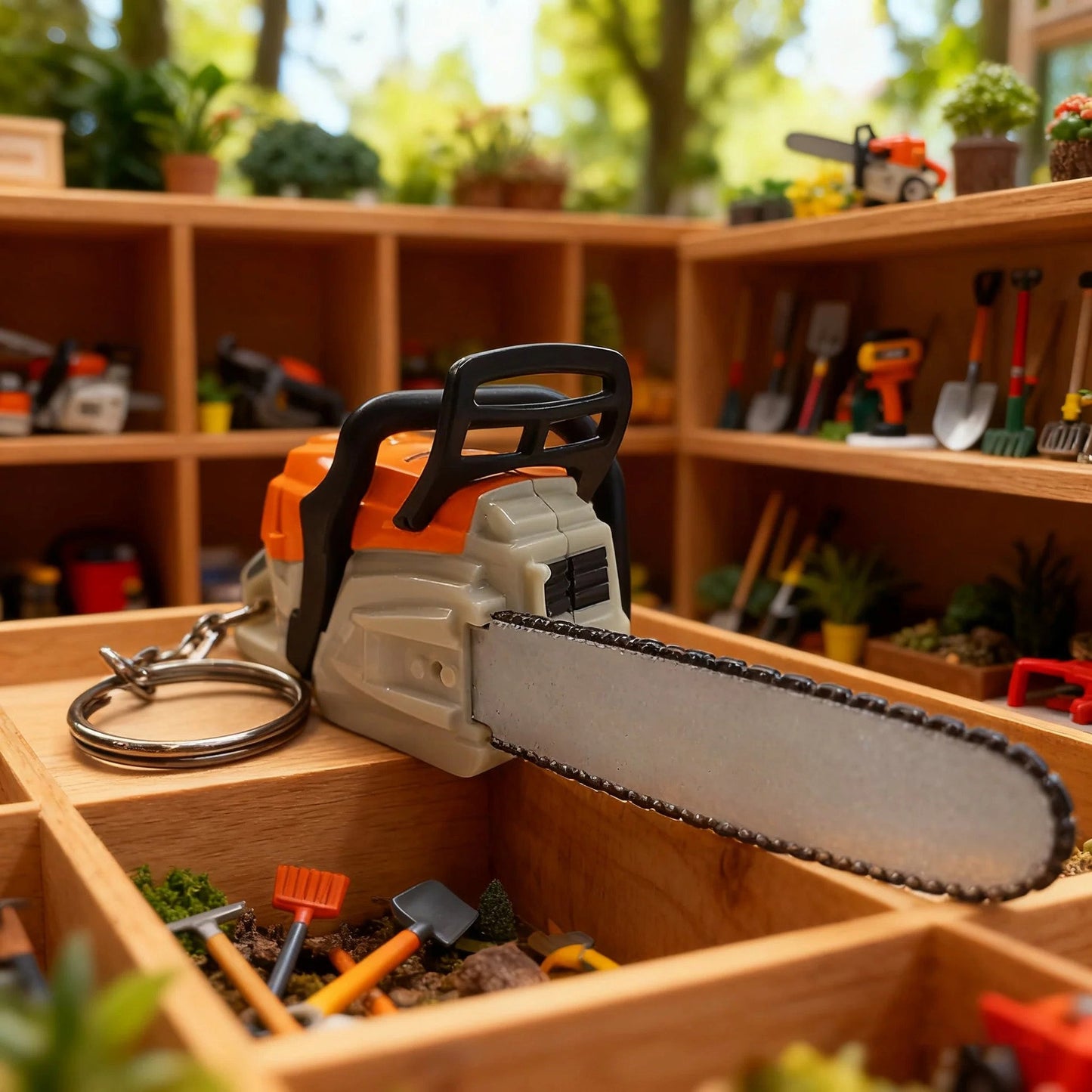 🔥𝑳𝑨𝑺𝑻 𝑫𝑨𝒀 𝟒𝟗% 𝑶𝑭𝑭 -🔧 Chainsaw Keychain | Portable Chainsaw Key Ring