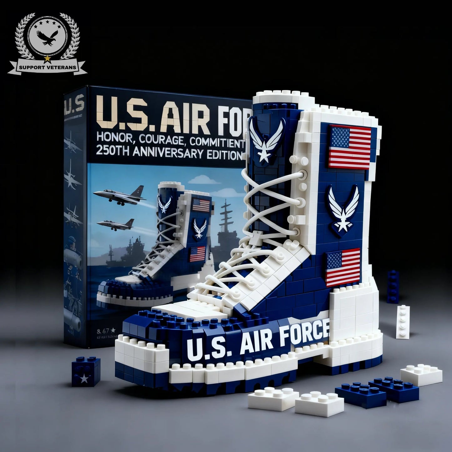 🔥𝐂𝐲𝐛𝐞𝐫 𝐌𝐨𝐧𝐝𝐚𝐲 𝐒𝐚𝐥𝐞🔥U.S. Military 250th Anniversary Tribute Building Block Set -  𝟏𝟎𝟎% 𝑴𝒂𝒅𝒆 𝒊𝒏 𝒕𝒉𝒆 𝑼𝑺𝑨