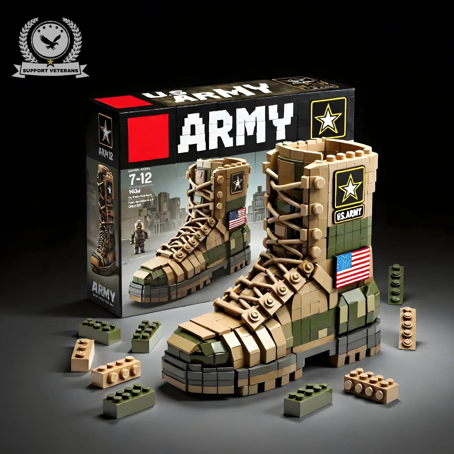 🔥𝐂𝐲𝐛𝐞𝐫 𝐌𝐨𝐧𝐝𝐚𝐲 𝐒𝐚𝐥𝐞🔥U.S. Military 250th Anniversary Tribute Building Block Set -  𝟏𝟎𝟎% 𝑴𝒂𝒅𝒆 𝒊𝒏 𝒕𝒉𝒆 𝑼𝑺𝑨