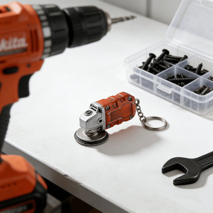 🔥𝑳𝑨𝑺𝑻 𝑫𝑨𝒀 𝟒𝟗% 𝑶𝑭𝑭 - 🛠️ 2-in-1 Mini Grinder Keychain | Portable Makita-Inspired Tool & Key Ring