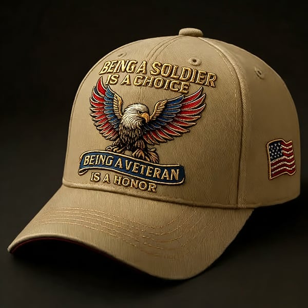 🔥𝑳𝑨𝑺𝑻 𝑫𝑨𝒀 𝟒𝟗% 𝑶𝑭𝑭 -🦅 “Being a Soldier, Being a Veteran” Commemorative Cap✨(Breathable & Lightweight Comfort & Unisex Fit)