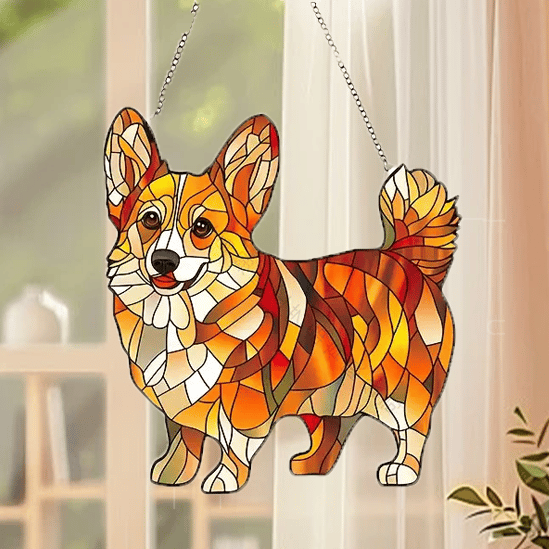 🌞🐕‍🦺Cute Chihuahua Suncatcher