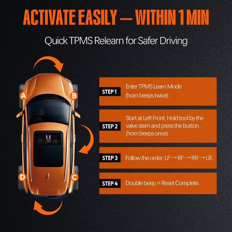 TPMS Relearn Tool for GM Vehicles (2006–2025)