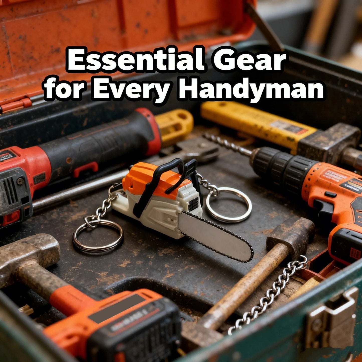 🔥𝑳𝑨𝑺𝑻 𝑫𝑨𝒀 𝟒𝟗% 𝑶𝑭𝑭 -🔧 Chainsaw Keychain | Portable Chainsaw Key Ring