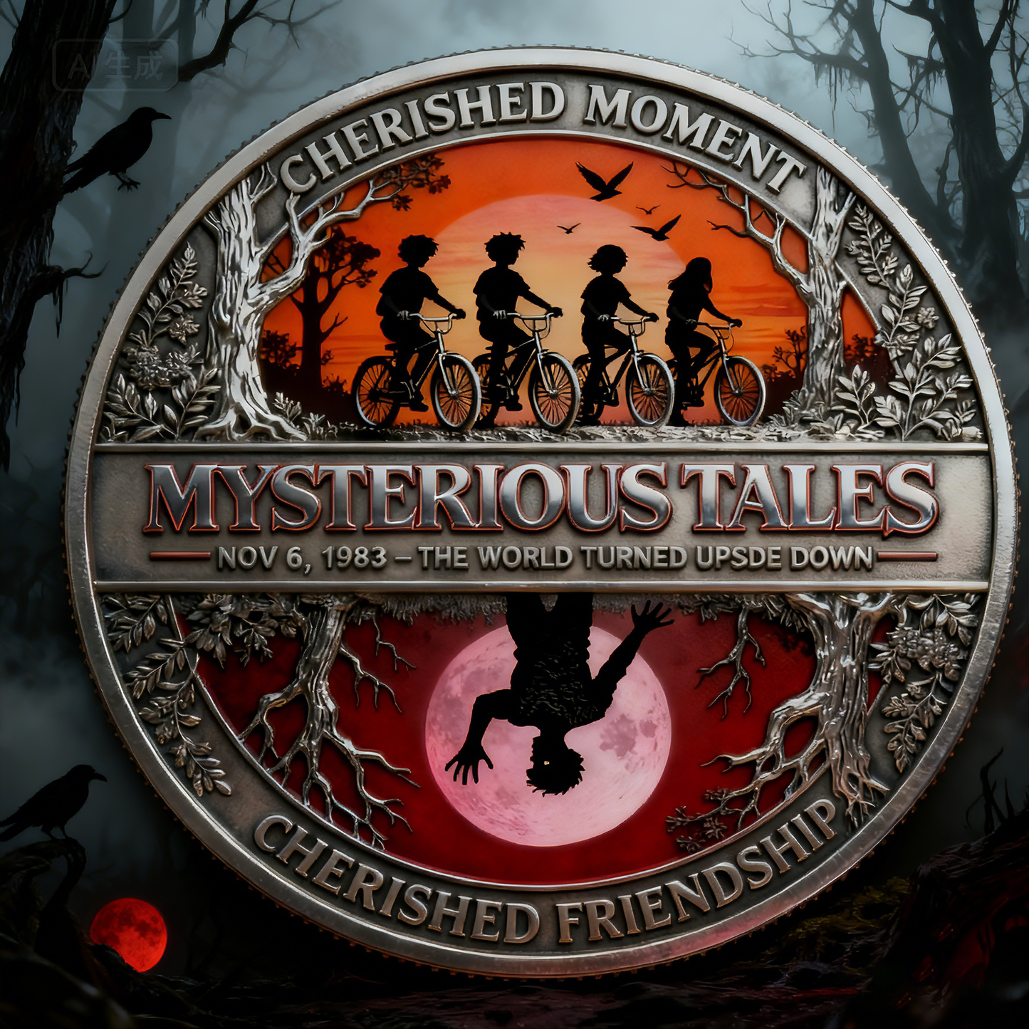 ⚡⏰𝐎𝐧𝐥𝐲 𝐬𝐨𝐥𝐝 𝐟𝐨𝐫 𝐓𝐖𝐎 𝐝𝐚𝐲𝐬 — Mysterious Tales 1983: Cherished Moment & Friendship Commemorative Coin
