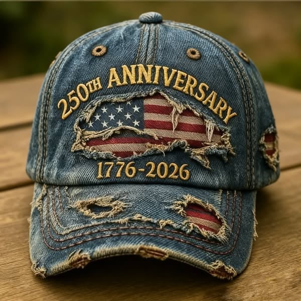 🔥𝑳𝑨𝑺𝑻 𝑫𝑨𝒀 𝟒𝟗% 𝑶𝑭𝑭 - U.S 250th Anniversary Cap