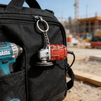 🔥𝑳𝑨𝑺𝑻 𝑫𝑨𝒀 𝟒𝟗% 𝑶𝑭𝑭 - 🛠️ 2-in-1 Mini Grinder Keychain | Portable Makita-Inspired Tool & Key Ring