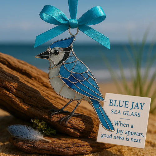 🔥LAST DAY 60% OFF🔥 Handmade Sea Glass Bird Ornament
