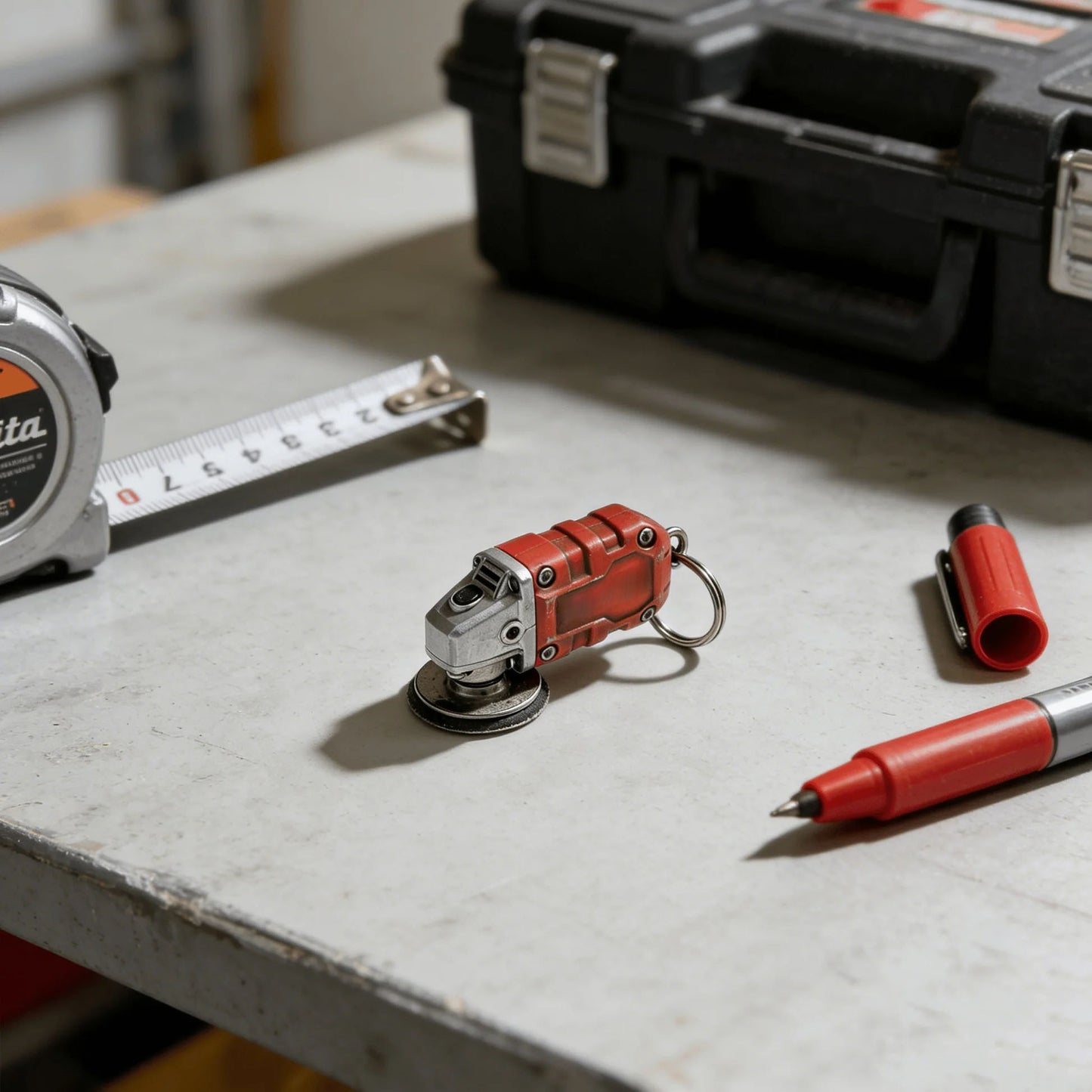 🔥𝑳𝑨𝑺𝑻 𝑫𝑨𝒀 𝟒𝟗% 𝑶𝑭𝑭 - 🛠️ 2-in-1 Mini Grinder Keychain | Portable Makita-Inspired Tool & Key Ring