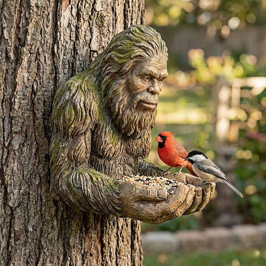 Bigfoot Bird Feeder: Your Backyard’s New Sasquatch Bird Butler 🦶🐦(𝐋𝐮𝐜𝐚𝐬 𝐇𝐚𝐥𝐞 𝐇𝐚𝐧𝐝𝐦𝐚𝐝𝐞®)