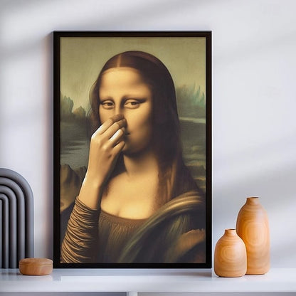 🔥𝑳𝑨𝑺𝑻 𝑫𝑨𝒀 𝟒𝟗% 𝑶𝑭𝑭 -Imitation Mona Lisa Art Decoration,Funny Vintage Toilet Humor Room Decor