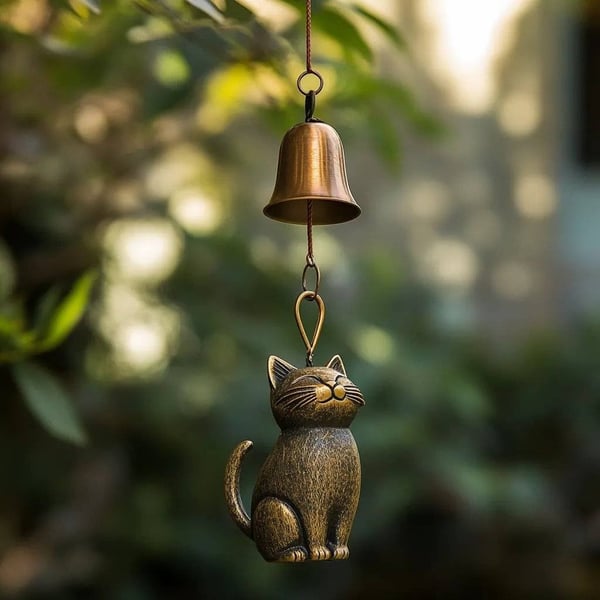 🔥𝐒𝐭𝐨𝐜𝐤 𝐀𝐥𝐞𝐫𝐭: 𝐎𝐧𝐥𝐲 𝟏𝟎𝟎 𝐏𝐢𝐞𝐜𝐞𝐬 𝐋𝐞𝐟𝐭! - 🐱Handmade Retro Cat Wind Chime(𝐋𝐮𝐜𝐚𝐬 𝐇𝐚𝐥𝐞 𝐇𝐚𝐧𝐝𝐦𝐚𝐝𝐞®)