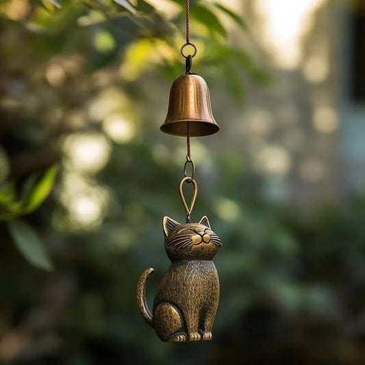 🔥𝐒𝐭𝐨𝐜𝐤 𝐀𝐥𝐞𝐫𝐭: 𝐎𝐧𝐥𝐲 𝟏𝟎𝟎 𝐏𝐢𝐞𝐜𝐞𝐬 𝐋𝐞𝐟𝐭! - 🐱Handmade Retro Cat Wind Chime(𝐋𝐮𝐜𝐚𝐬 𝐇𝐚𝐥𝐞 𝐇𝐚𝐧𝐝𝐦𝐚𝐝𝐞®)