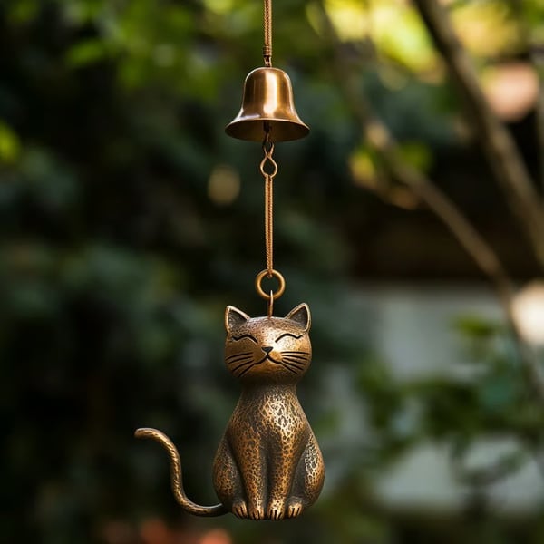 🔥𝐒𝐭𝐨𝐜𝐤 𝐀𝐥𝐞𝐫𝐭: 𝐎𝐧𝐥𝐲 𝟏𝟎𝟎 𝐏𝐢𝐞𝐜𝐞𝐬 𝐋𝐞𝐟𝐭! - 🐱Handmade Retro Cat Wind Chime(𝐋𝐮𝐜𝐚𝐬 𝐇𝐚𝐥𝐞 𝐇𝐚𝐧𝐝𝐦𝐚𝐝𝐞®)