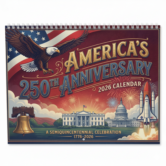 🔥Limited Edition, Only 100 Sets Left! -America's 250th Anniversary 2026 Calendar