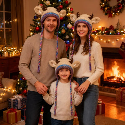 🎅 Original Design Festive Christmas Antler Hat