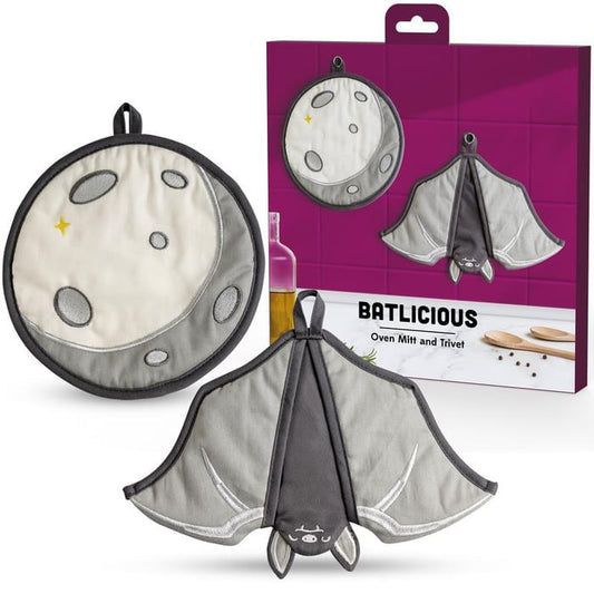 🔥𝐋𝐀𝐒𝐓 𝐃𝐀𝐘 𝟓𝟎% 𝐎𝐅𝐅 - 🦇Batlicious Oven Mitts & Pot Holders Set