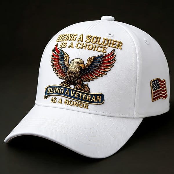 🔥𝑳𝑨𝑺𝑻 𝑫𝑨𝒀 𝟒𝟗% 𝑶𝑭𝑭 -🦅 “Being a Soldier, Being a Veteran” Commemorative Cap✨(Breathable & Lightweight Comfort & Unisex Fit)