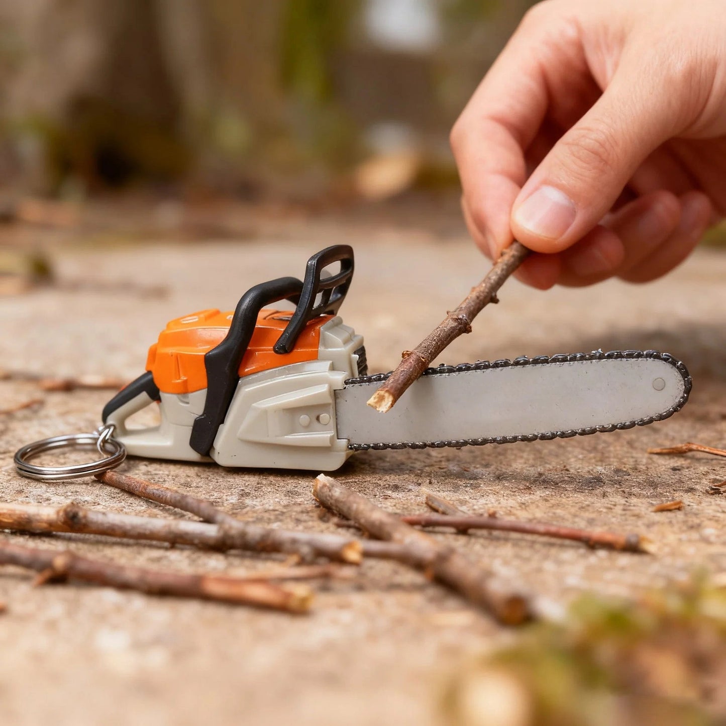 🔥𝑳𝑨𝑺𝑻 𝑫𝑨𝒀 𝟒𝟗% 𝑶𝑭𝑭 -🔧 Chainsaw Keychain | Portable Chainsaw Key Ring
