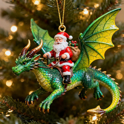 🔥𝑳𝑨𝑺𝑻 𝑫𝑨𝒀 𝟒𝟗% 𝑶𝑭𝑭 -Santa’s Dragon Riders Ornament Collection