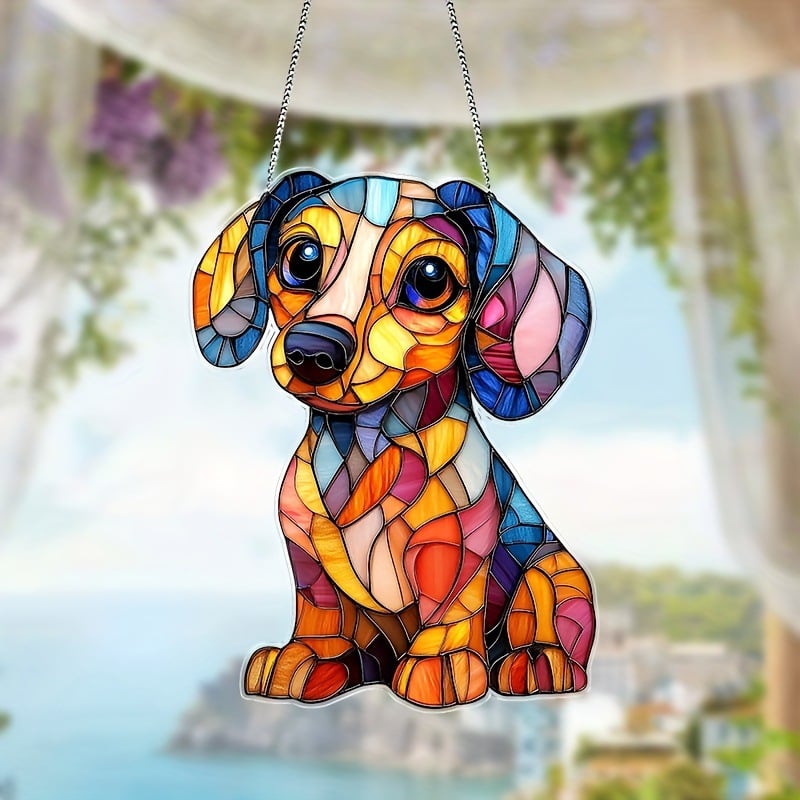 🌞🐕‍🦺Cute Chihuahua Suncatcher
