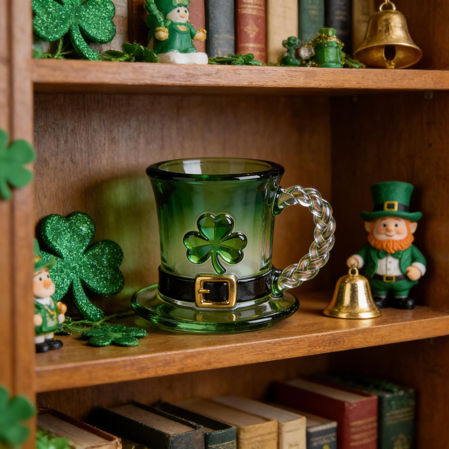 St. Patrick’s Day Leprechaun Hat Glass Mug