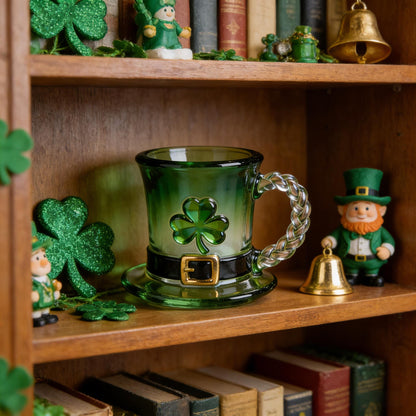 St. Patrick’s Day Leprechaun Hat Glass Mug