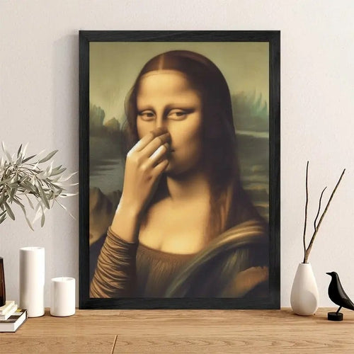 🔥𝑳𝑨𝑺𝑻 𝑫𝑨𝒀 𝟒𝟗% 𝑶𝑭𝑭 -Imitation Mona Lisa Art Decoration,Funny Vintage Toilet Humor Room Decor